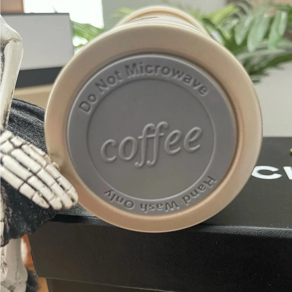 BRAND NEW WHITE COFFEE MUG WITH HOLDER - Picture 3 of 6